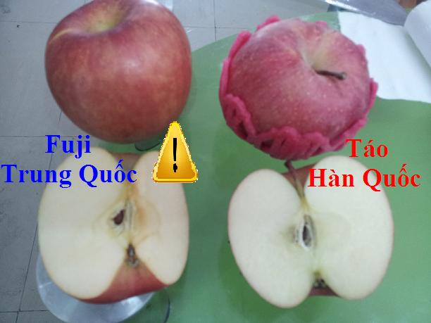 PHÂN BIỆT TÁO HÀN QUỐC VÀ TÁO FUJI TRUNG QUỐC